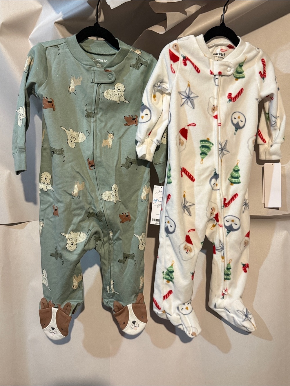 NWT Carter's One-Piece Footed Pjs size 6 months